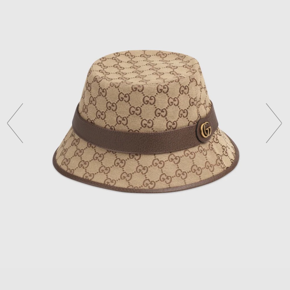 GUCCI MONOGRAM BUCKET HAT